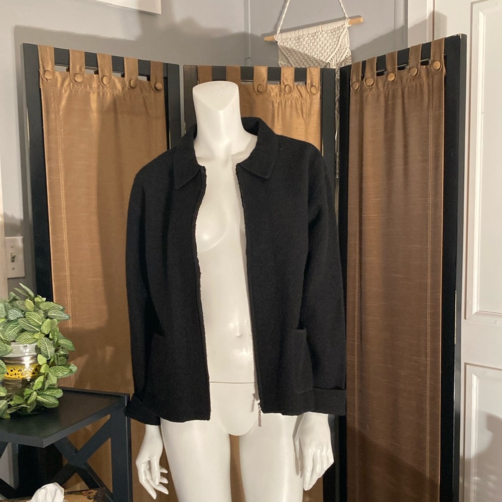 Classic Black Rino Rossi Women's Short Jacket - Picture 3 of 3